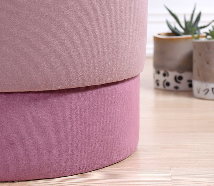 Atelier Del Sofa Puf de Terciopelo Rosa Atelier Del Sofa Puf de Terciopelo Rosa